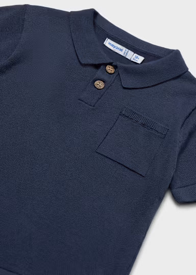 Mayoral - Baby Knitted Polo Shirt