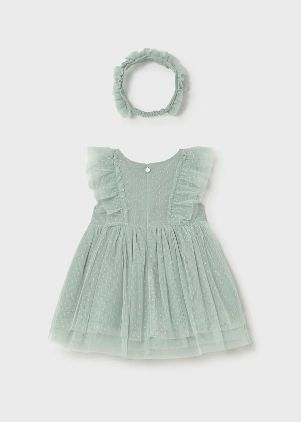 Mayoral - Baby Tulle Dress with Headband