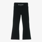 Balmain Girls Black Flared Leggings