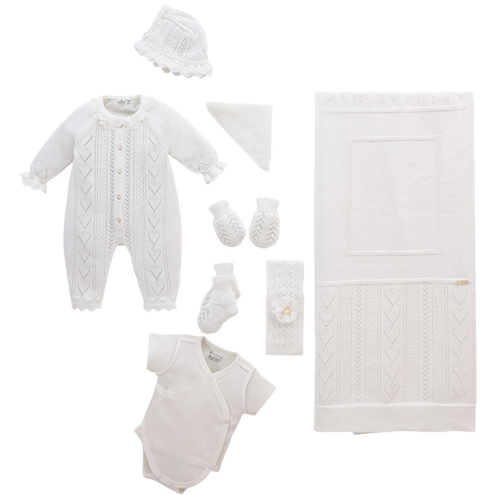 LeoKing 7-Piece Newborn Set - White