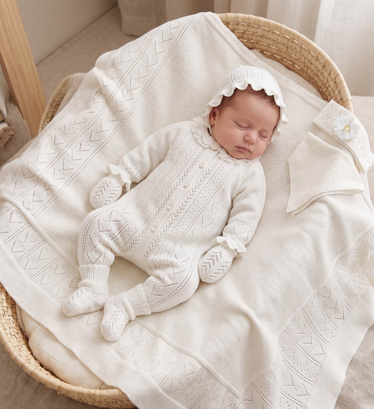 LeoKing 7-Piece Newborn Set - White