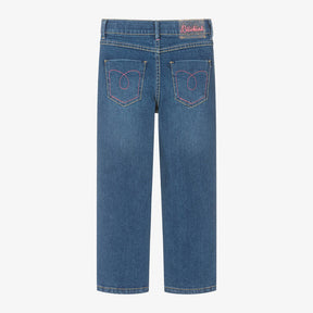 NEW!   Billieblush Girls Blue Denim Straight-Leg Jeans