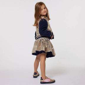 NEW!    Billieblush Girls Gold Reversible Sequin Skirt