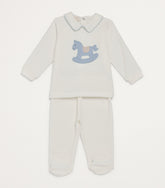 NEW!   Bimbalo  Rocking Horse T-Shirt and Tights Set