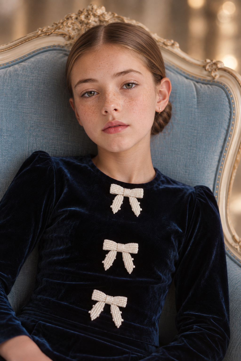 The Colette Girls Velvet Two-Piece Set