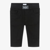 NEW!      BOSS Boys Black Jersey Denim Jeans