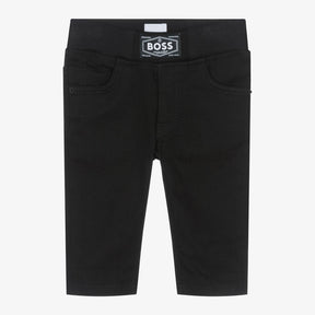 NEW!      BOSS Boys Black Jersey Denim Jeans