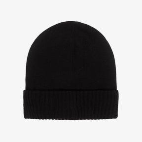 BOSS Boys Black Knitted Beanie Hat