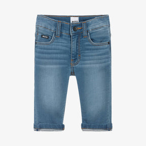 NEW!     BOSS Boys Blue Denim Regular Fit Jeans