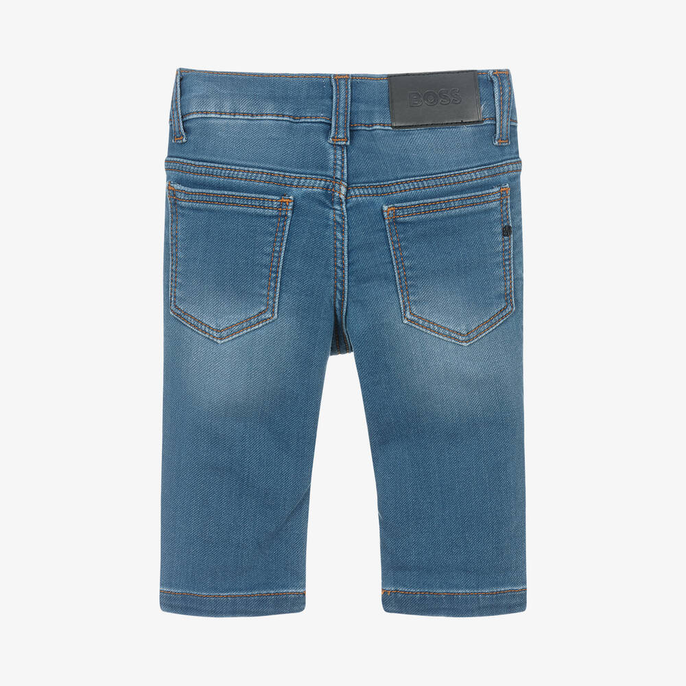 NEW!     BOSS Boys Blue Denim Regular Fit Jeans