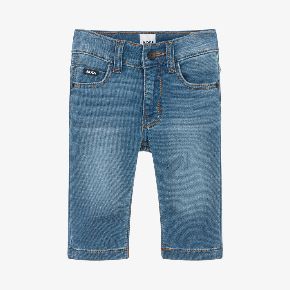 NEW!     BOSS Boys Blue Denim Regular Fit Jeans