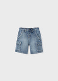 Mayoral - Boy Cargo Denim Shorts