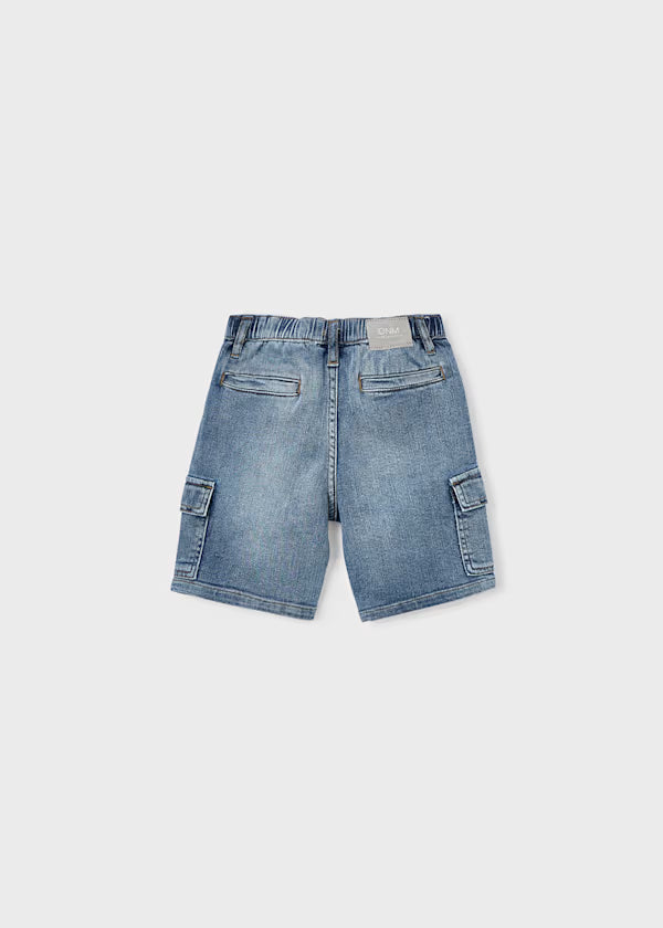 Mayoral - Boy Cargo Denim Shorts