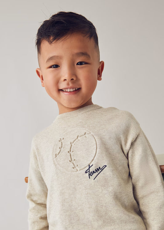 Mayoral - Chai Heather Boy Knit Sweater