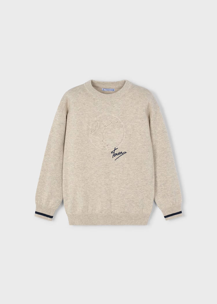 Mayoral - Chai Heather Boy Knit Sweater