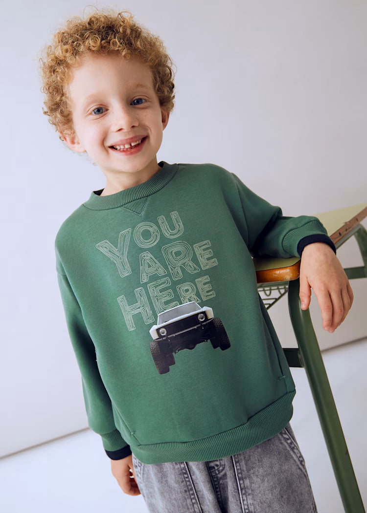 Mayoral - Boy Printed Sweatshirt – Spruce