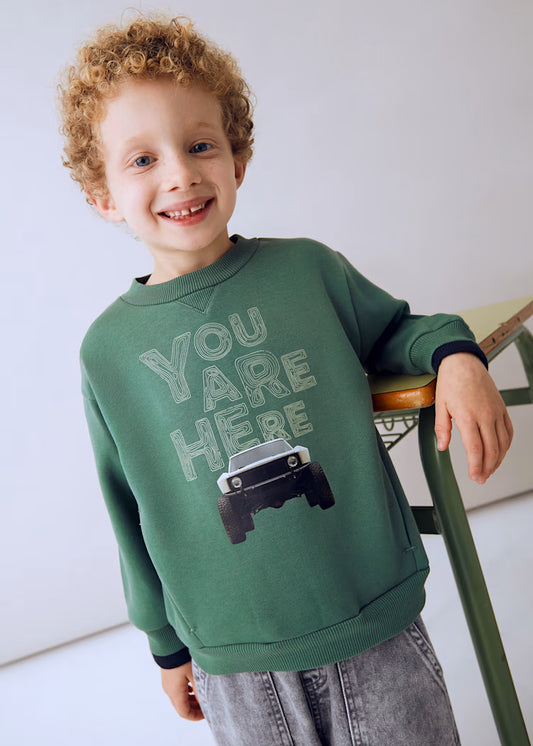 Mayoral - Boy Printed Sweatshirt – Spruce
