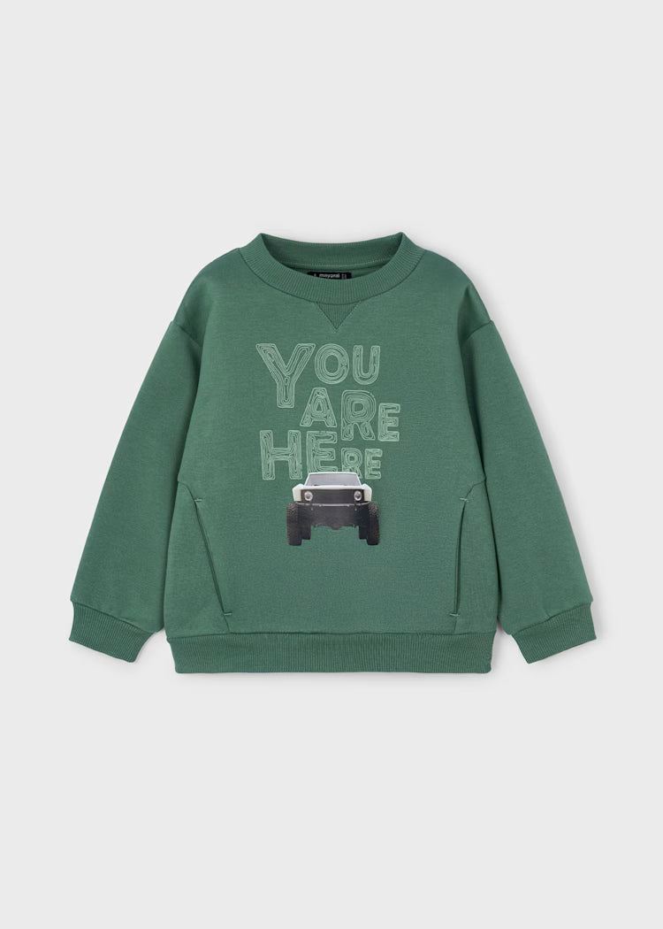 Mayoral - Boy Printed Sweatshirt – Spruce
