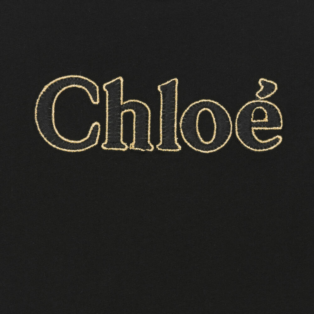 Chloe-Teen Girls Black Organic Cotton Top