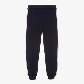 Chloé Girls Navy Blue Cotton Joggers