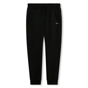 Boss Kids' tracksuit bottoms with monogram inserts