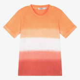 EMC Boys Orange Cotton Tie-Dye T-Shirt