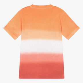 EMC Boys Orange Cotton Tie-Dye T-Shirt