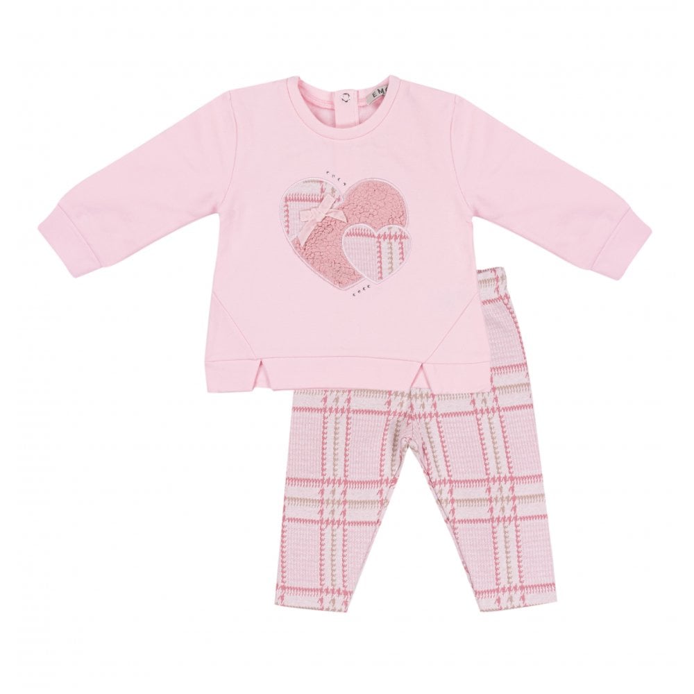 EMC Baby Girl Pale Pink Jumper and Trouser Set