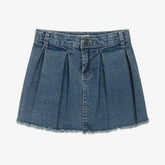 EMC Girls Blue Denim Pleated Skirt