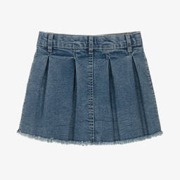 EMC Girls Blue Denim Pleated Skirt