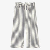 EMC Girls Ivory & Blue Striped Cotton Trousers