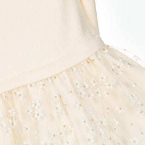 EMC Girls Ivory Daisy Tulle Dress