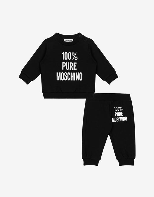 100% PURE MOSCHINO FLEECE TRACKSUIT