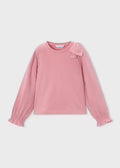 Mayoral - Girl Bow Detail T-Shirt Pink