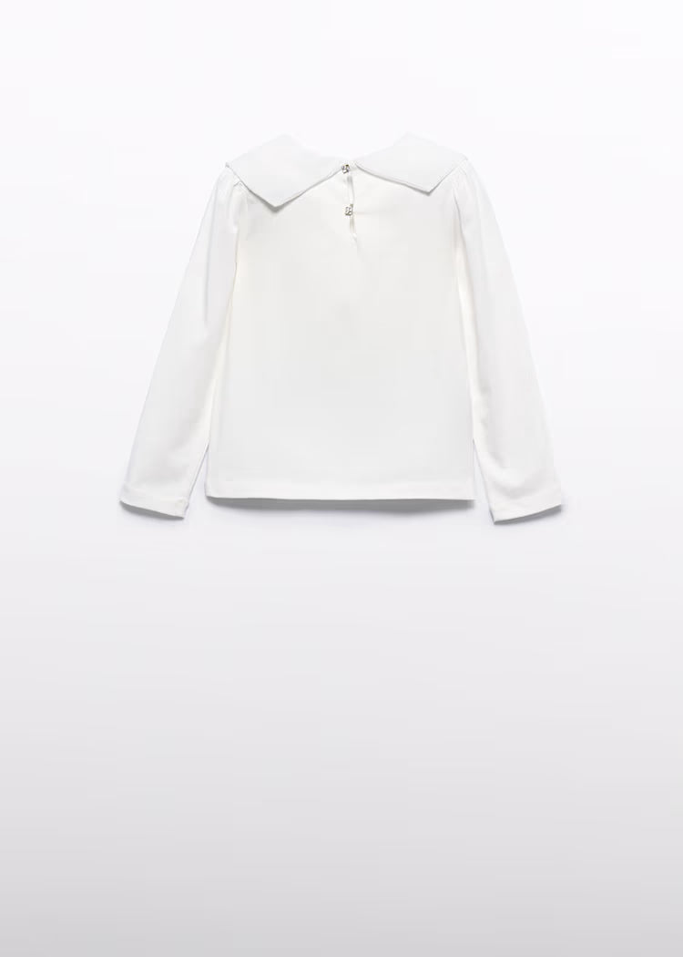 Mayoral - Girl Chiffon T-Shirt with Bow Tie