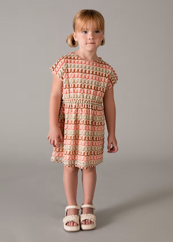 Mayoral - Girl Crochet Multicolor Dress