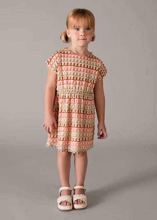 Mayoral - Girl Crochet Multicolor Dress