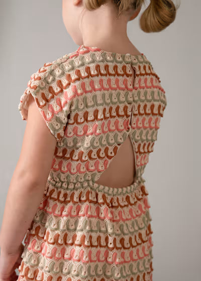 Mayoral - Girl Crochet Multicolor Dress