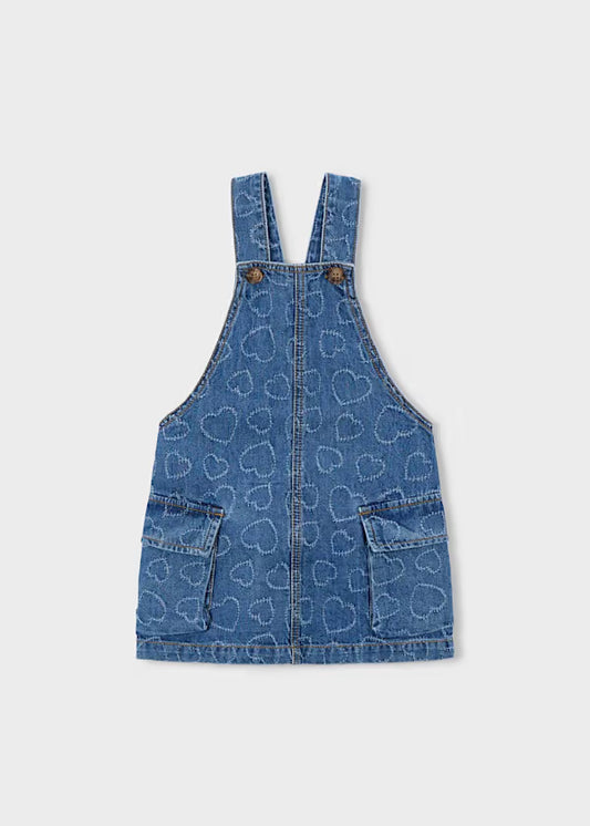 Mayoral - Girl Denim Overall Skirt — Denim Heart