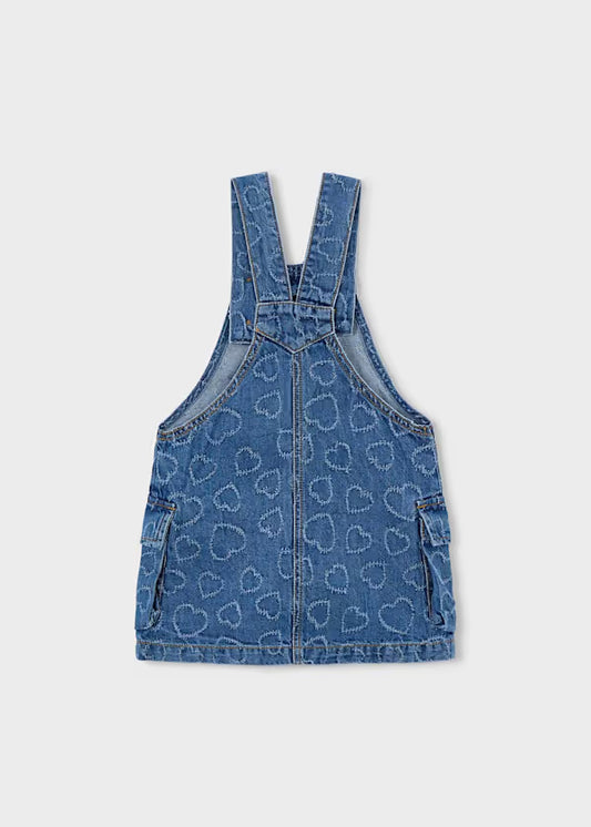 Mayoral - Girl Denim Overall Skirt — Denim Heart