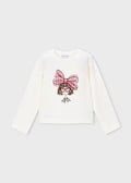 Mayoral - Girl Doll T-Shirt With Pink Bow