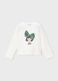 Mayoral - Girl Doll T-Shirt With Green Bow