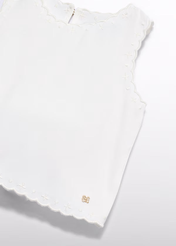 Abel & Lula - Girl Embroidered Top