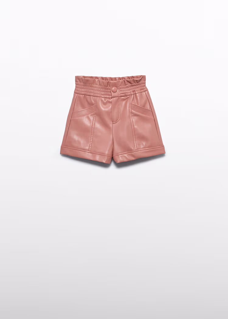 Abel & Lula - Girl Leather Shorts Pink