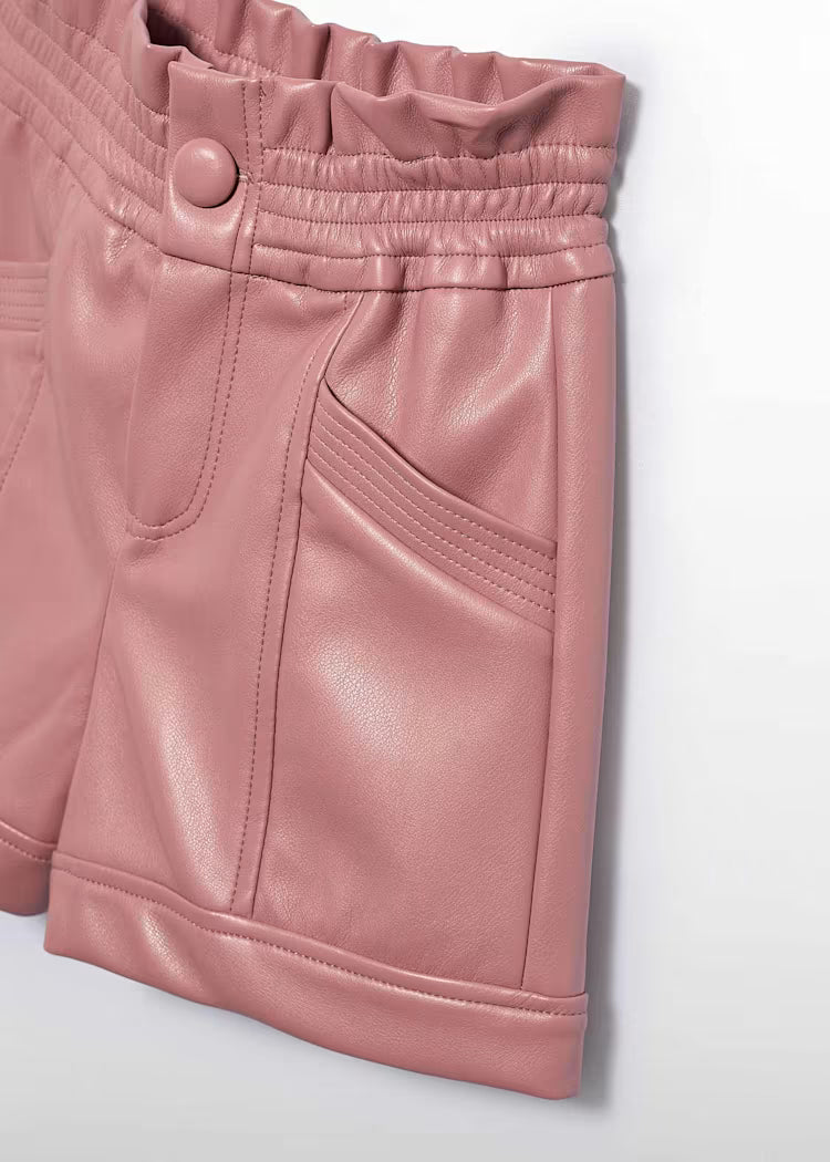 Abel & Lula - Girl Leather Shorts Pink