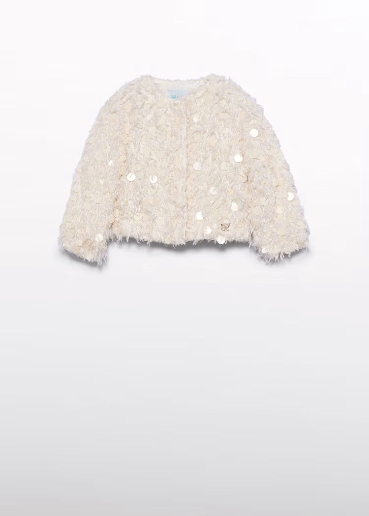 Abel & Lula - Girl Feather Bomber Jacket