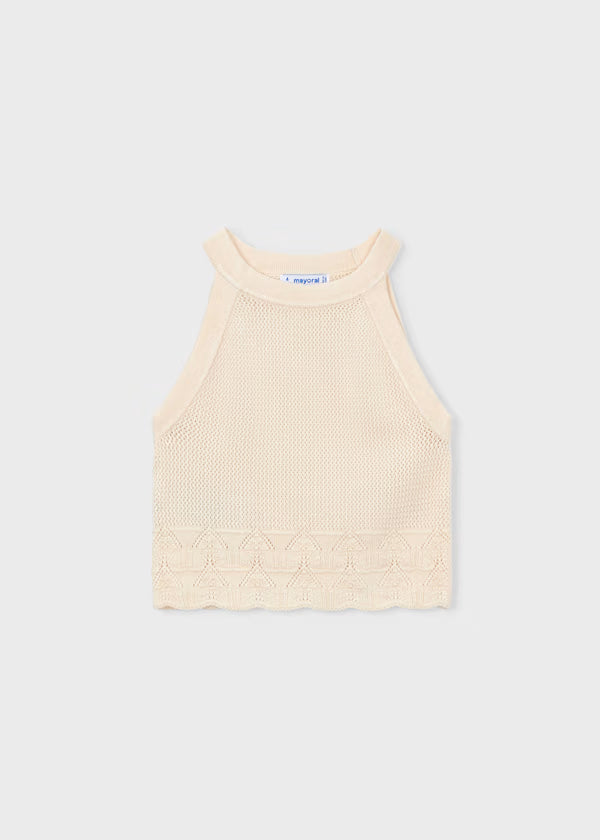 Mayoral - Girl Halter Top Beige