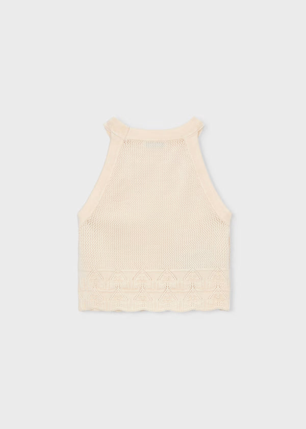 Mayoral - Girl Halter Top Beige