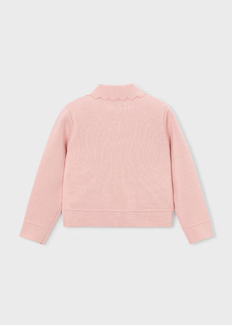 Mayoral - Girl Pink Knit Jacket Skirt Set