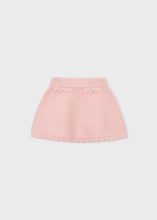 Mayoral - Girl Pink Knit Jacket Skirt Set